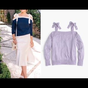 Jcrew NWT purple merino wool sweater